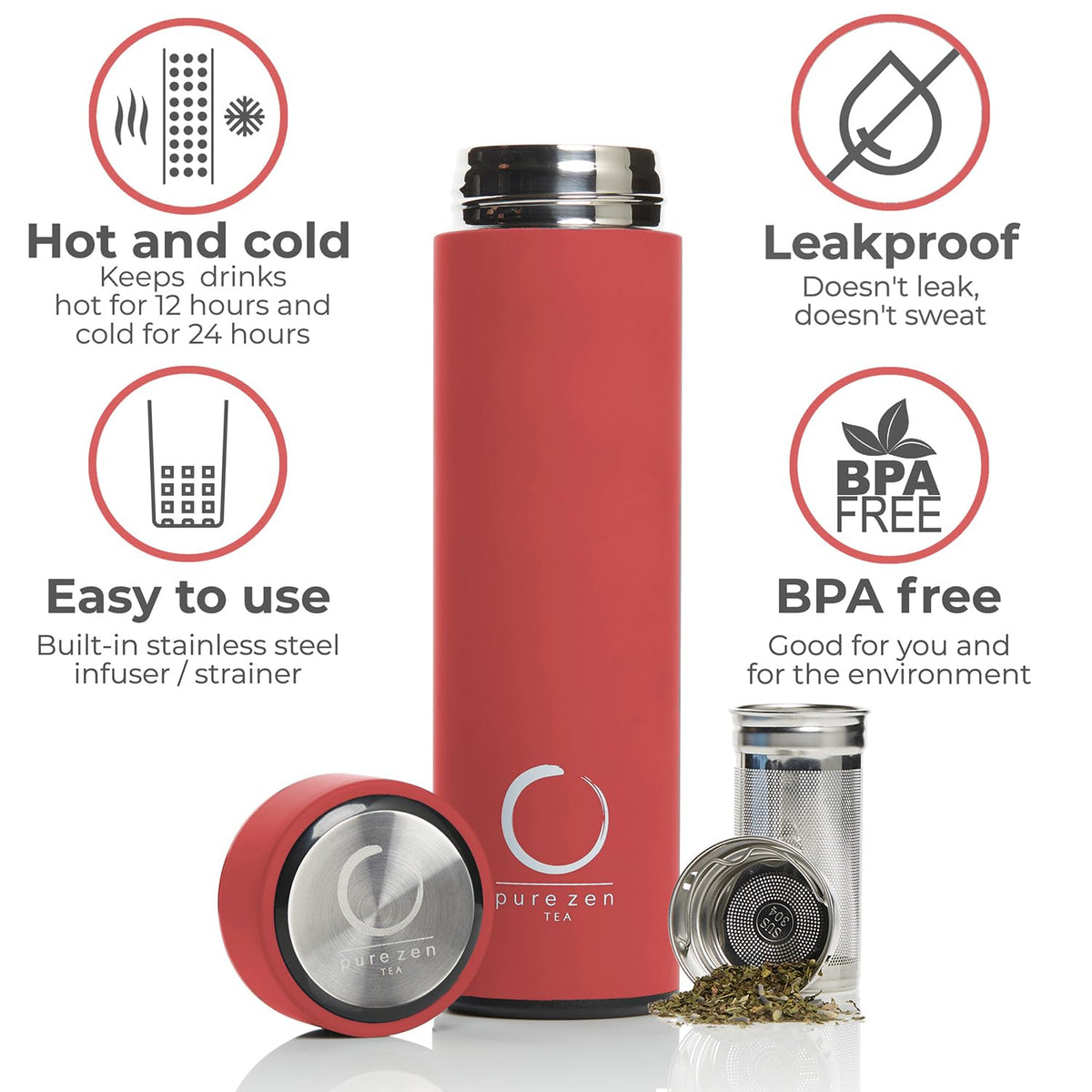 Insulated Tea Infuser Bottle