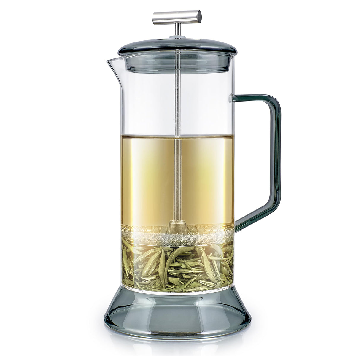 Toulouse Borosilicate Glass Tea Press and Coffee Maker with No Plastic