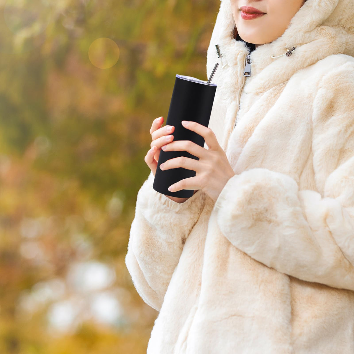 8 Pack Skinny Tumblers with Straws and Lids