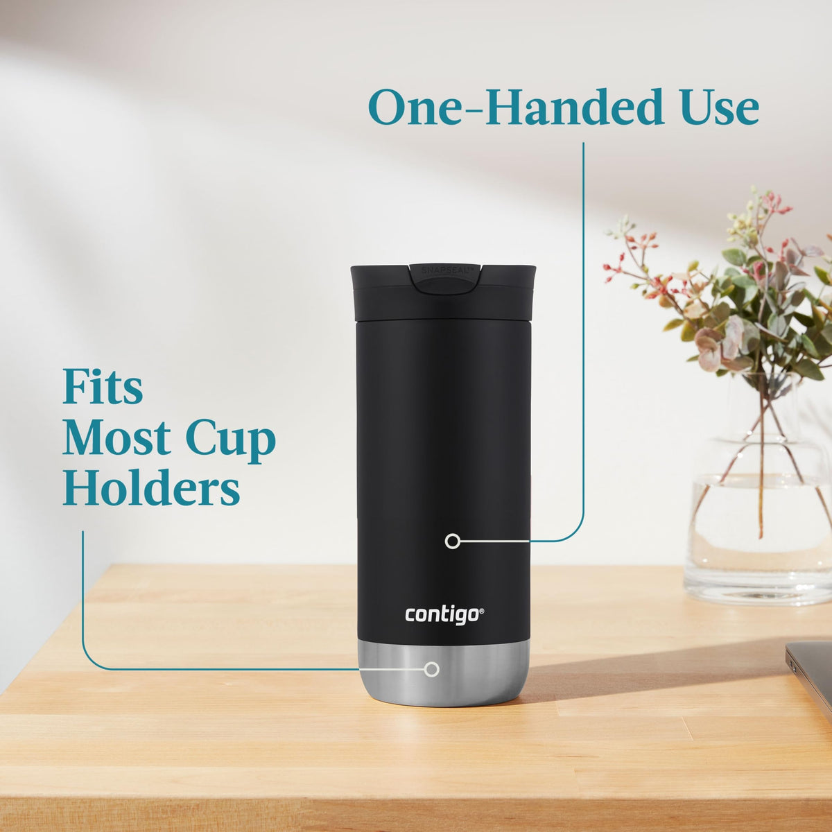 Huron Vacuum Insulated Stainless Steel Travel Mug