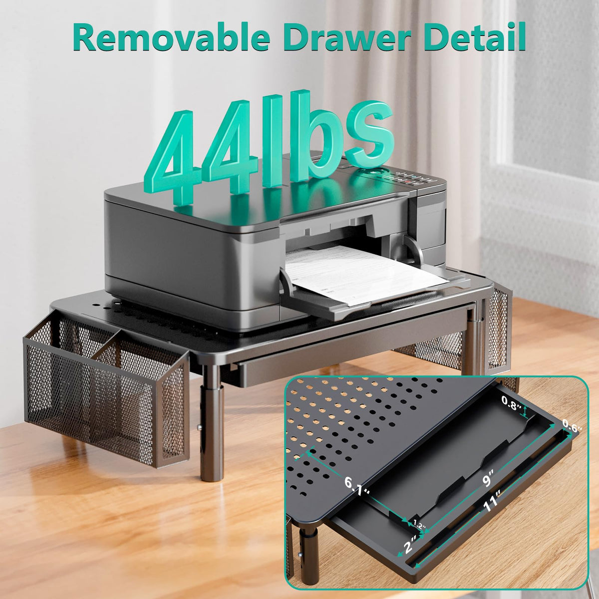 Computer Monitor Stand with Storage