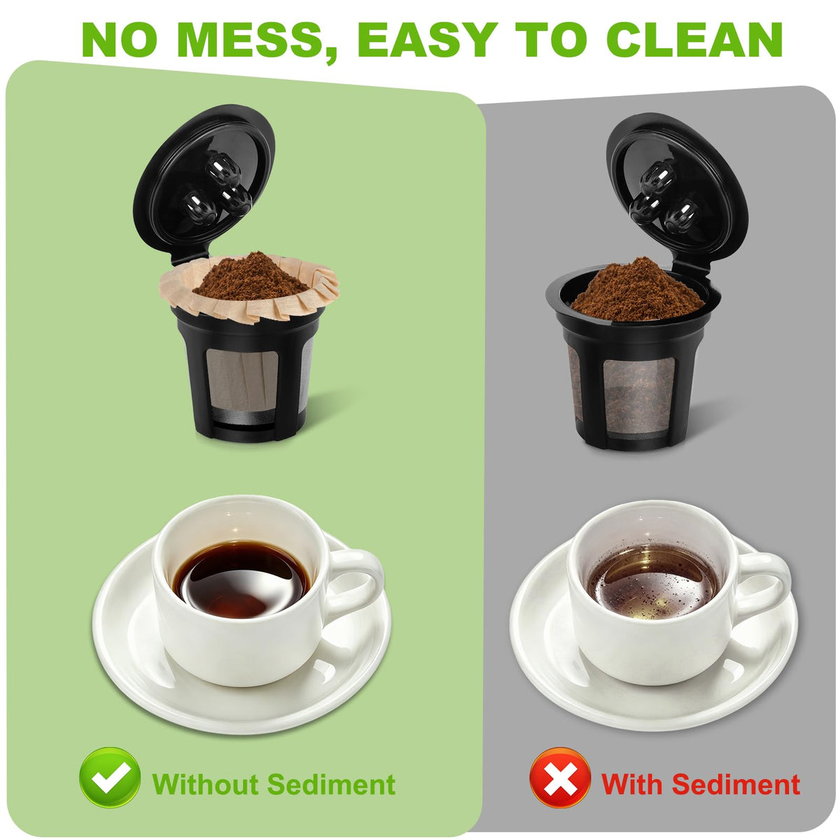 Disposable K Cup Paper Coffee Filters (300 Count)