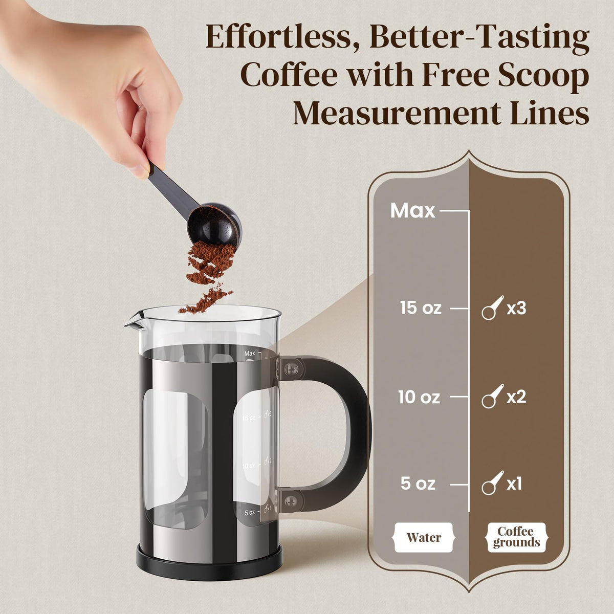 French Press Coffee Maker 21oz 0.6 L