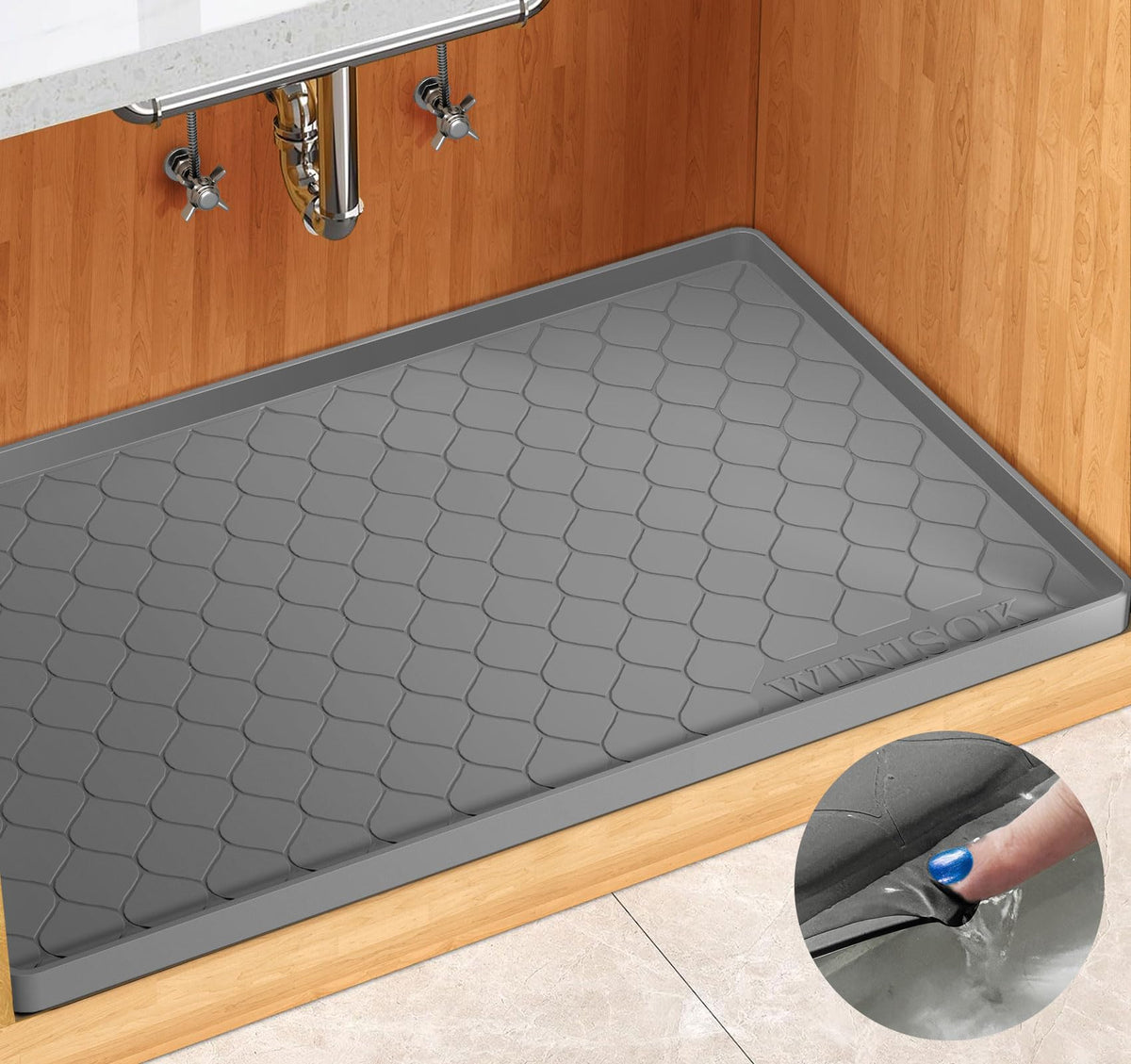 Waterproof Under Sink Mat 31" x 22" (3.36 Sq Ft)