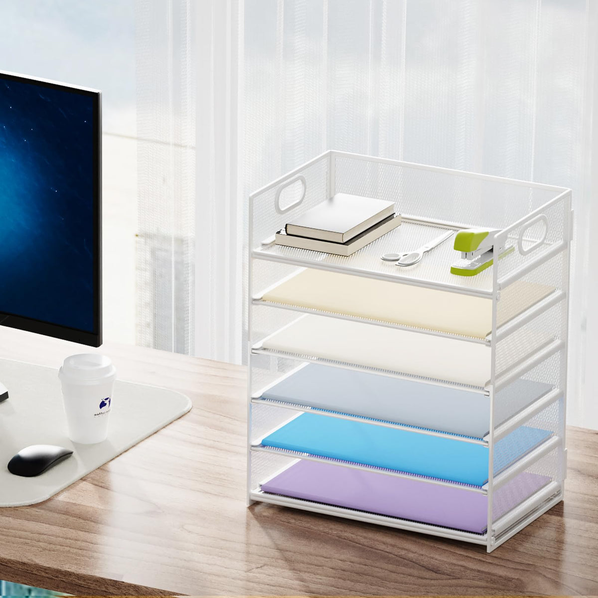 6 Tier Paper Organizer Letter Tray