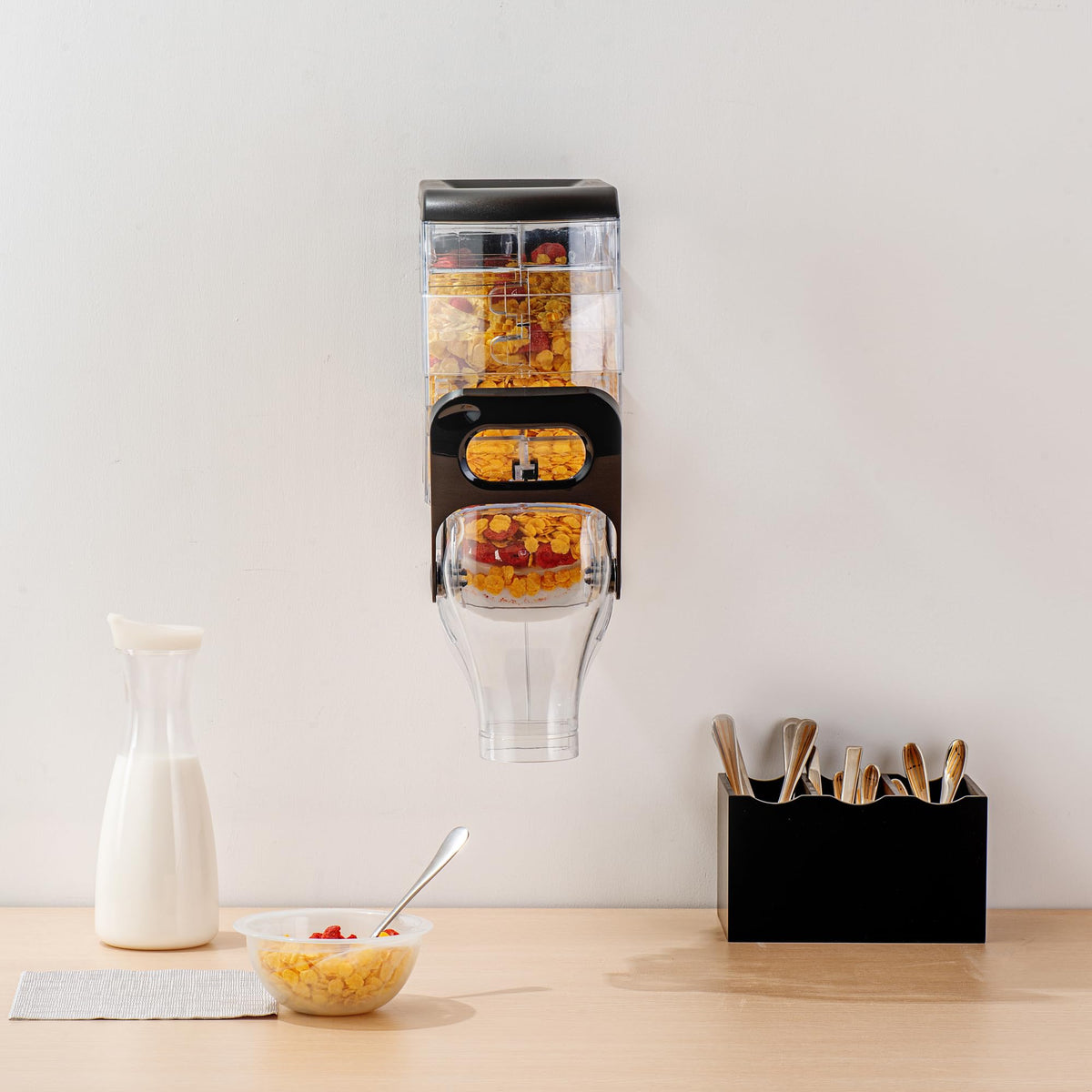 Cereal Dispenser 2 gal Plastic Wall