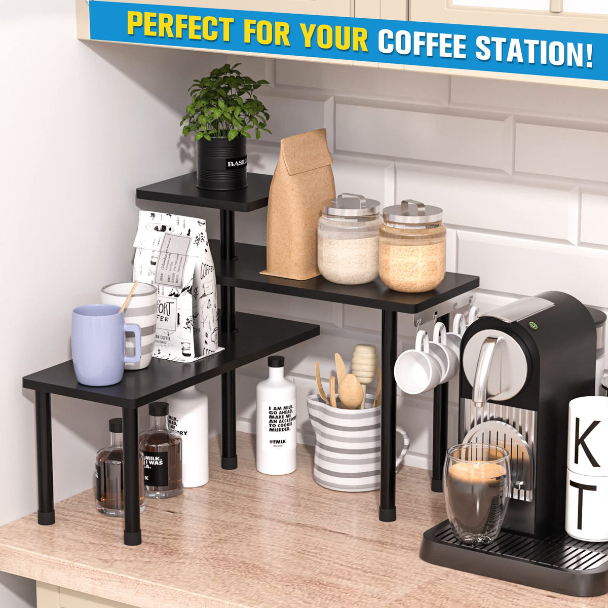 3 Tier Bathroom Countertop Corner Shelf Organizer