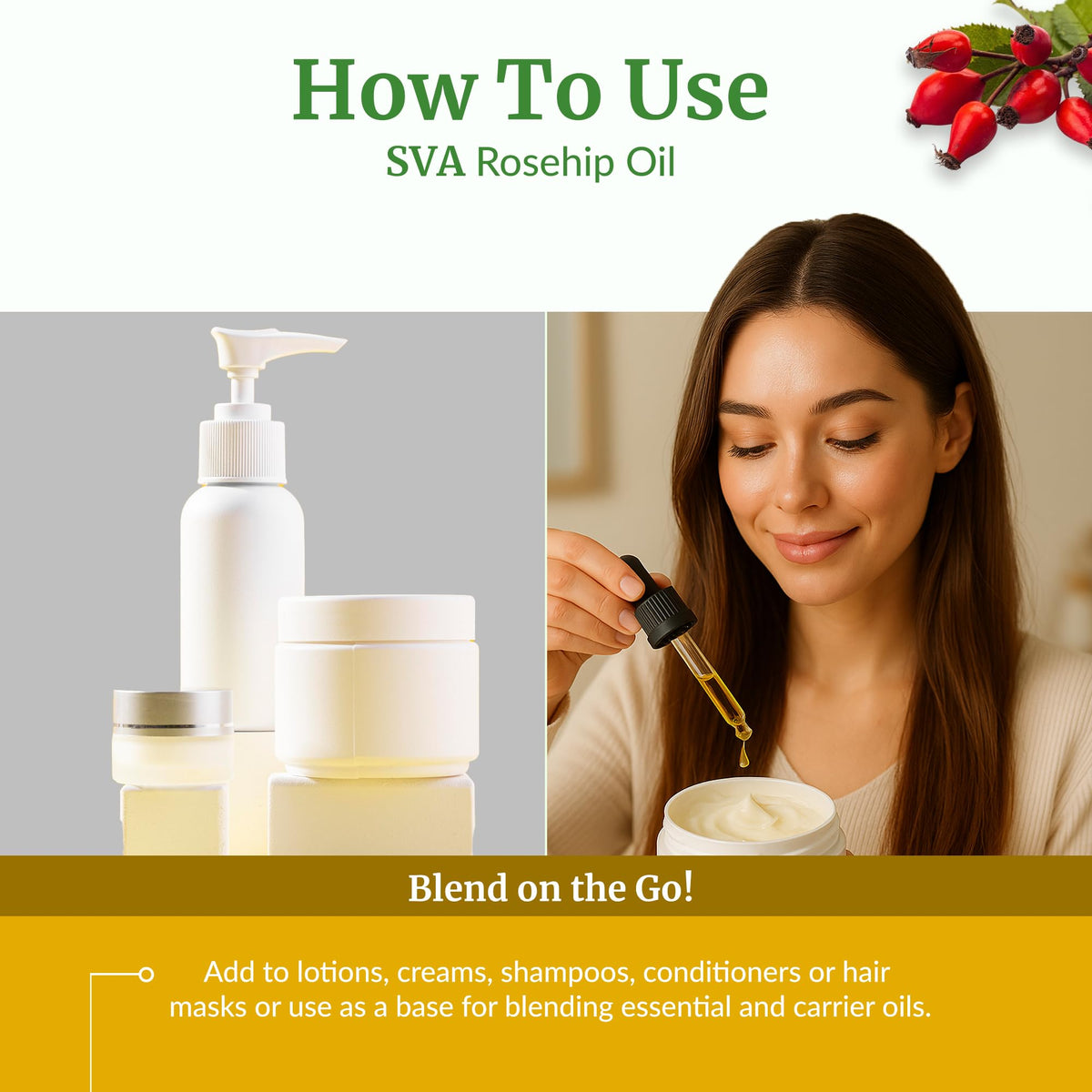 SVA Rosehip Seed Carrier Oil (16 Fl Oz)