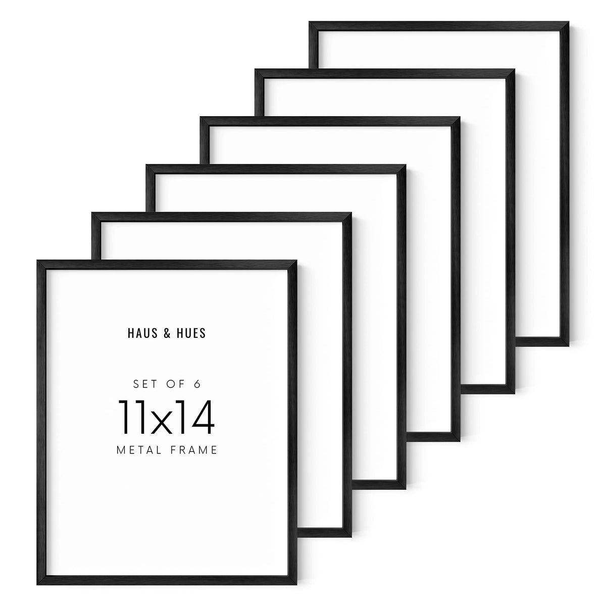 11x14 Black Metal Picture Frames (6 count)