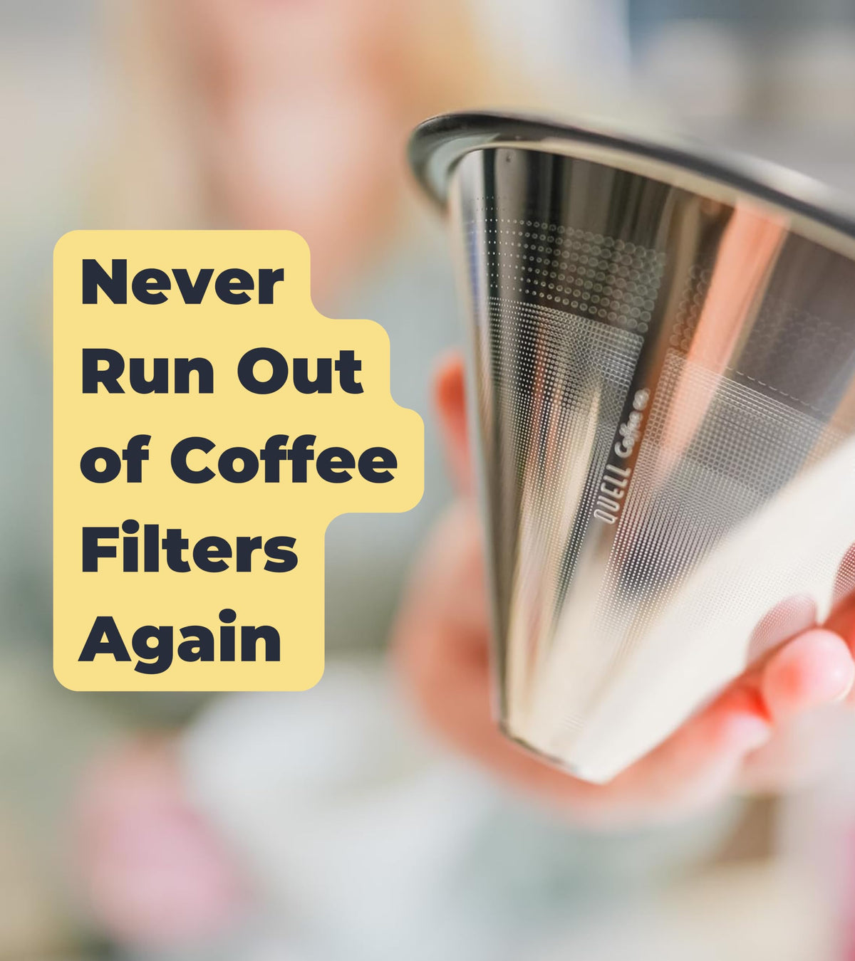 Reusable Stainless Steel Coffee Filter for Chemex