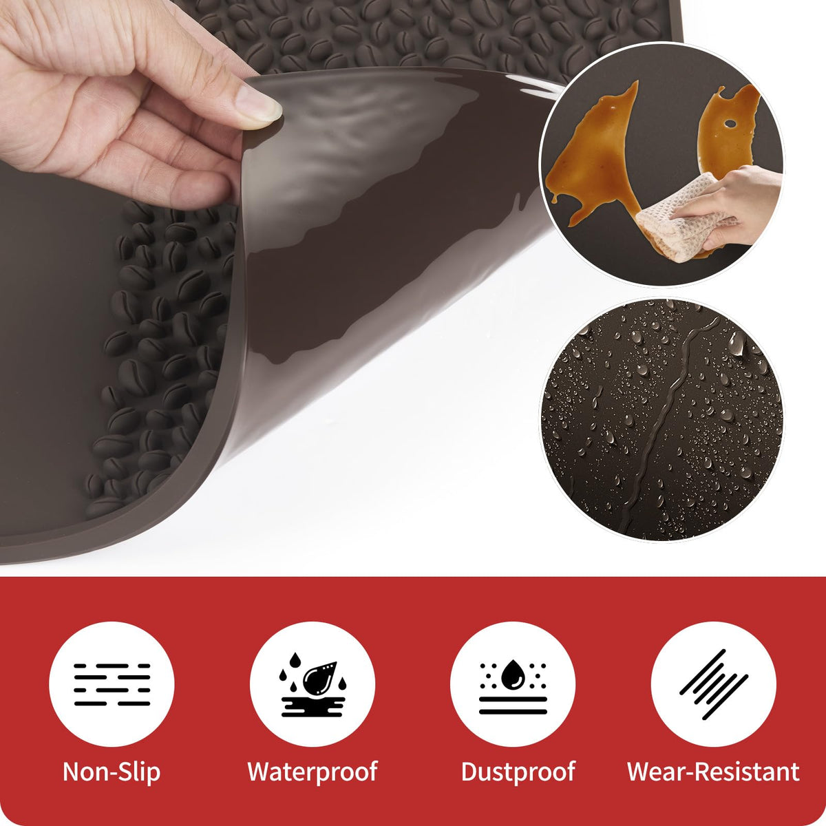 25"x17" Coffee machine Mat Large