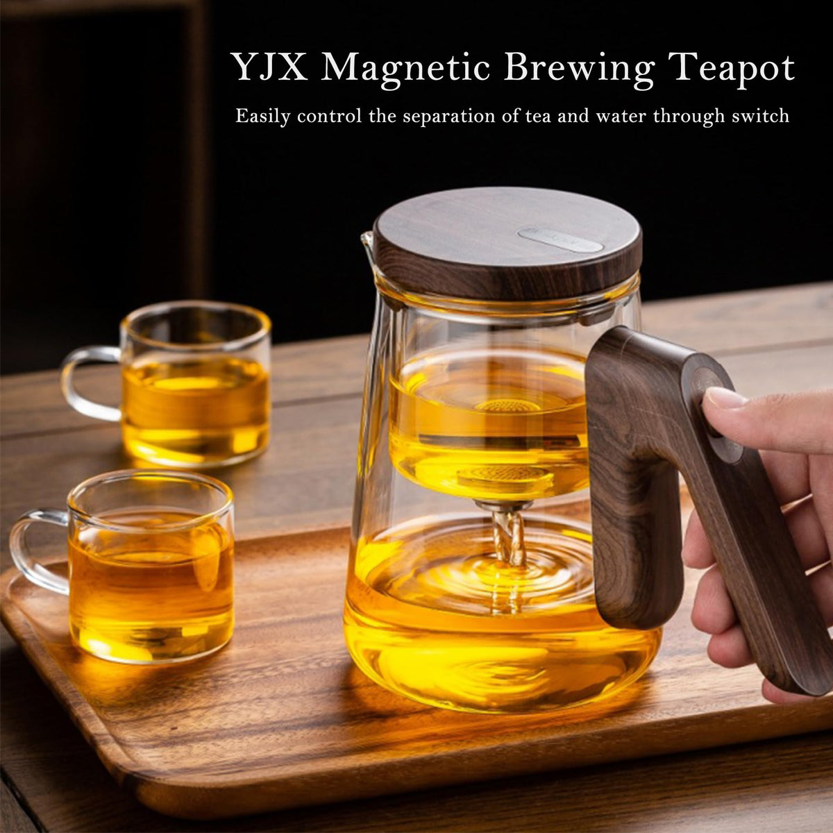 Small 25.4oz Enchanted Glass Teapot