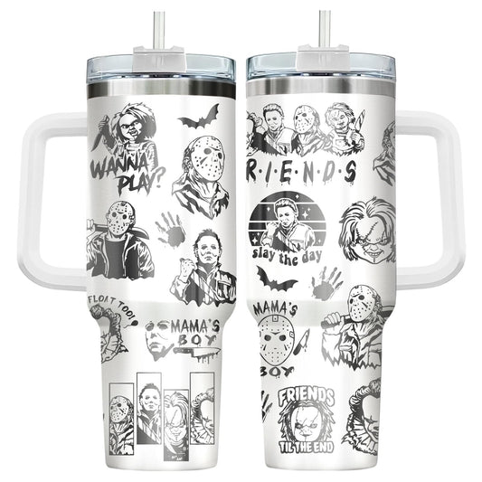 Horror Slasher Movie 40 oz Tumbler with Handle