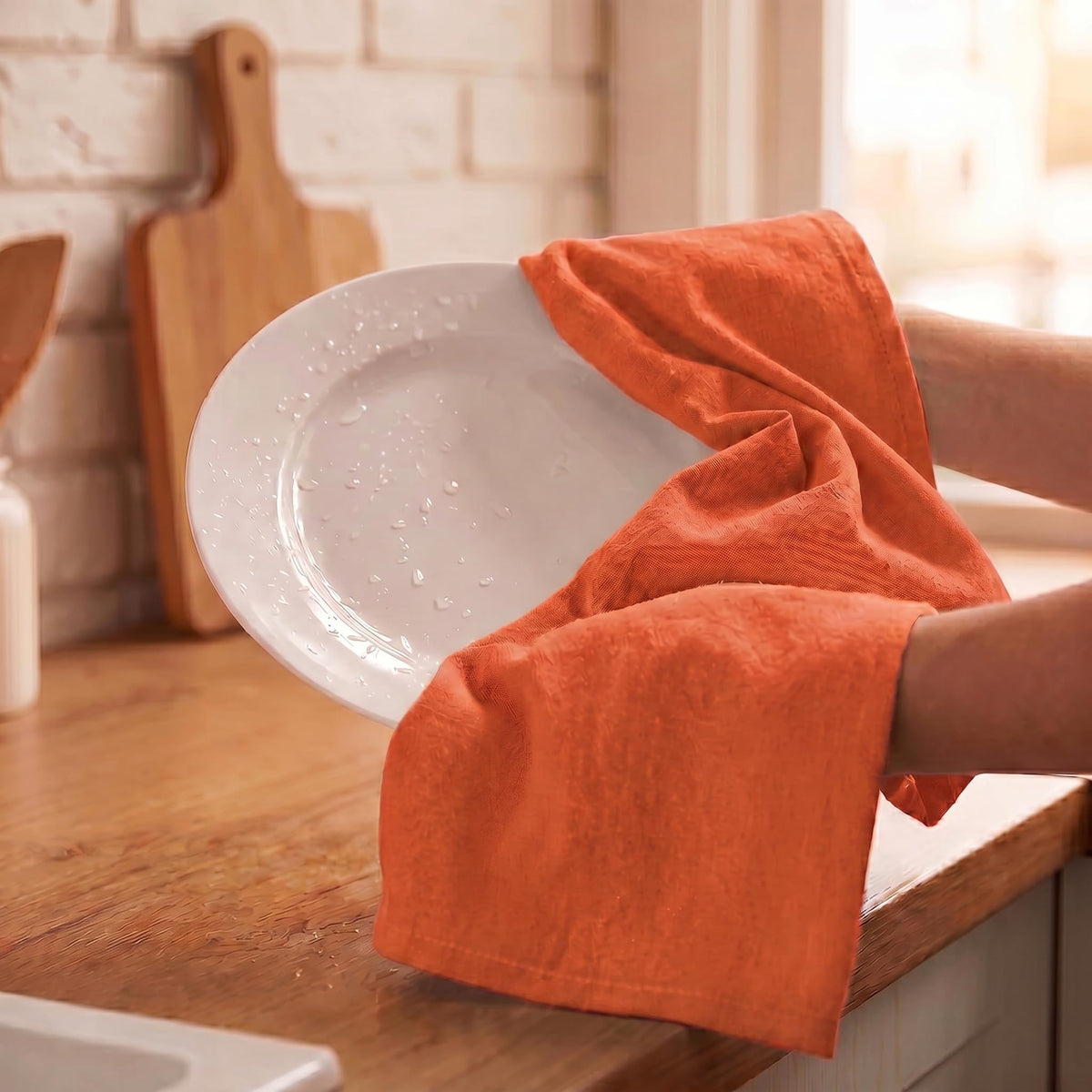 Kitchen Towels Cotton Dish Towels 20”x30” (6 Count)