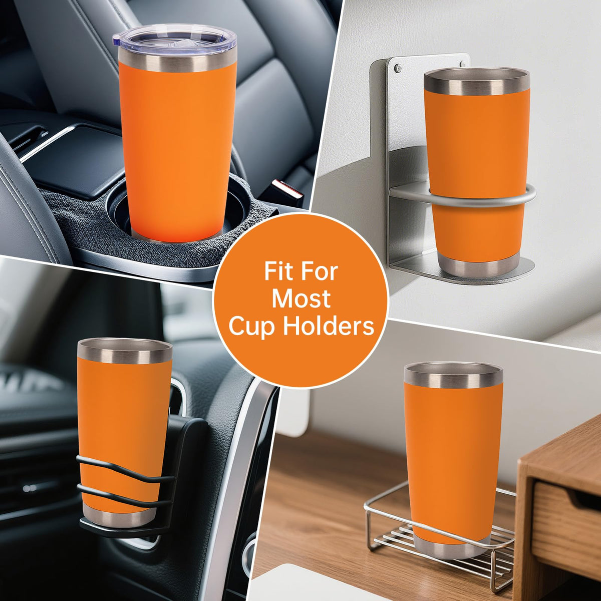 32 Pack 20oz Stainless Steel Insulated Bulk Tumblers with Lid&Straw (32 Count)