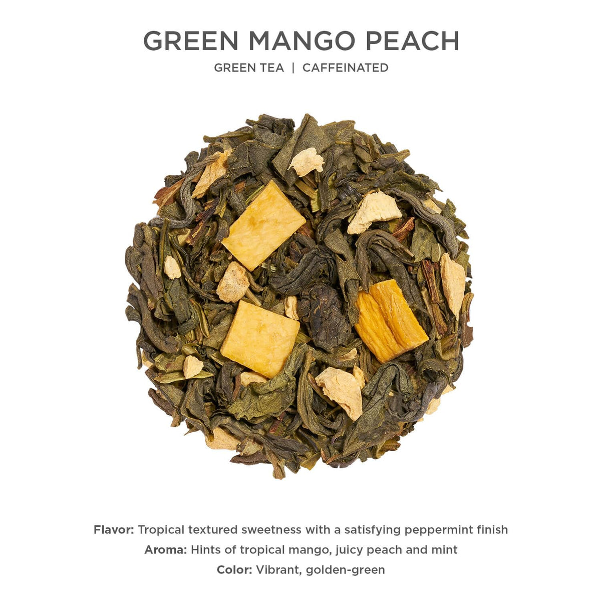 Green Mango Peach Loose Leaf Tea Canister (2.82 Ounce)