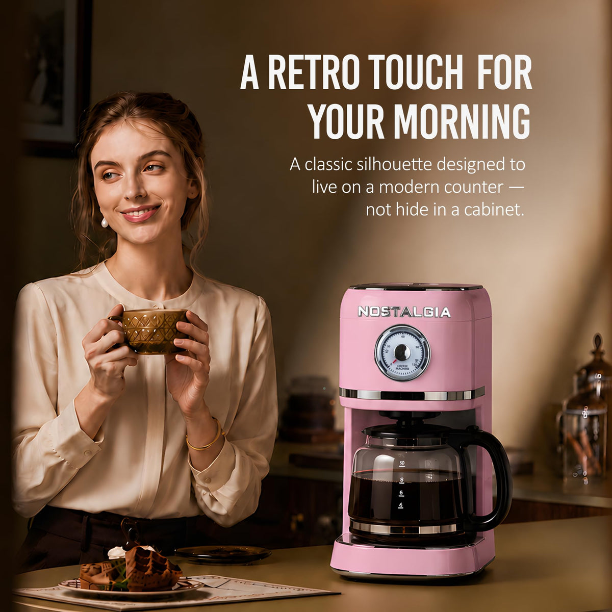 Classic Retro 10 Cup Coffee Maker