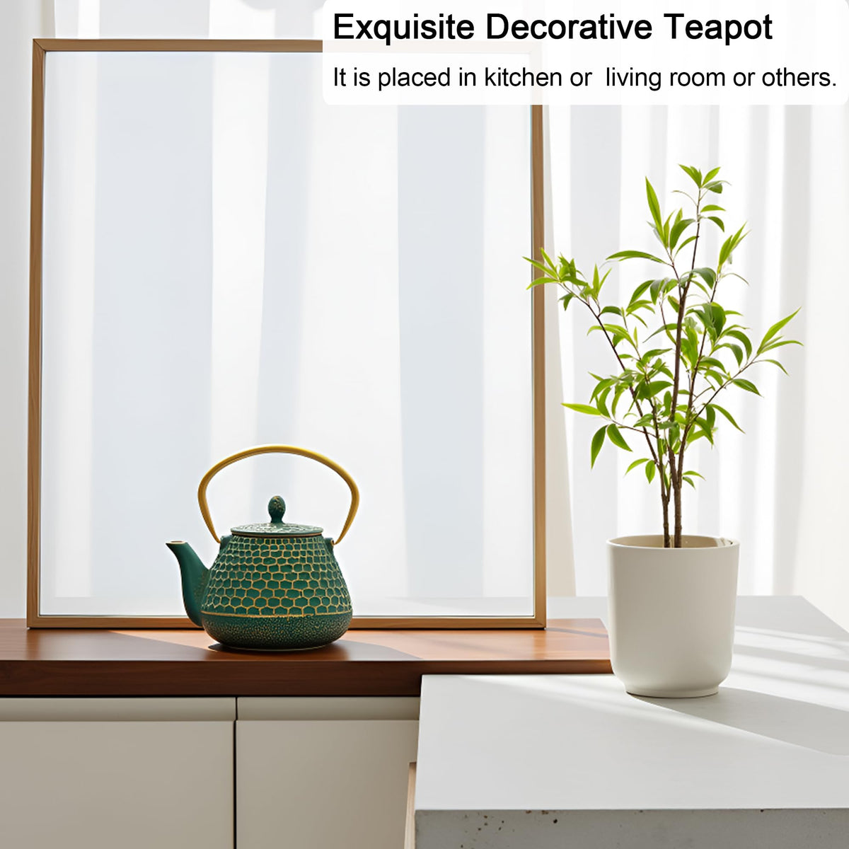 Cast Iron Teapot and Tea Cups Set