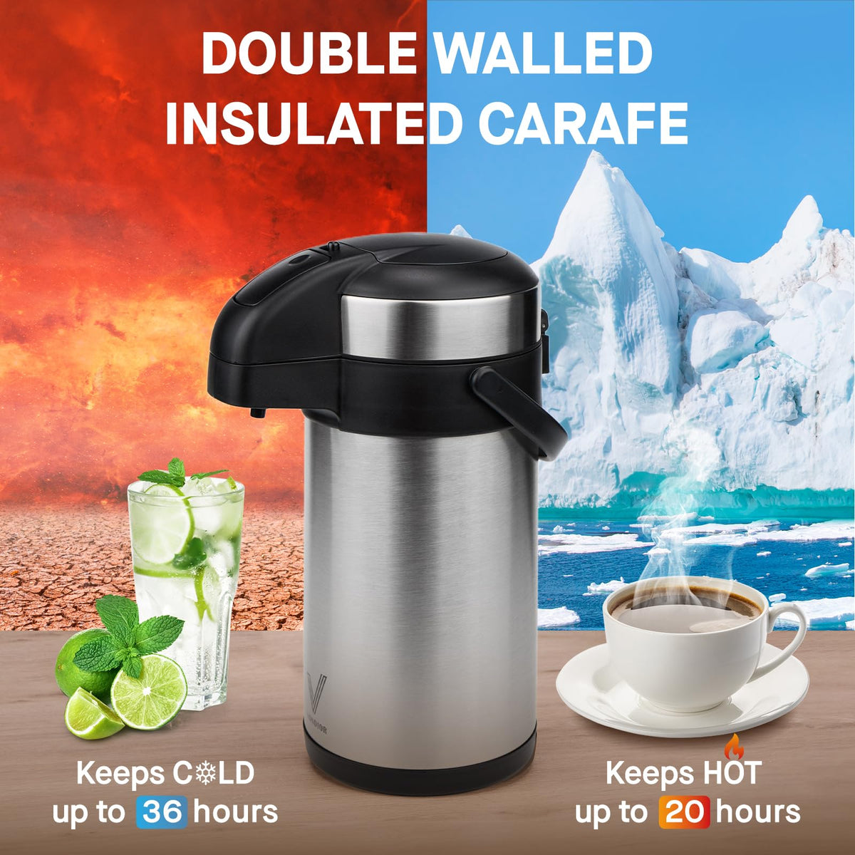 Airpot Coffee Dispenser with Pump