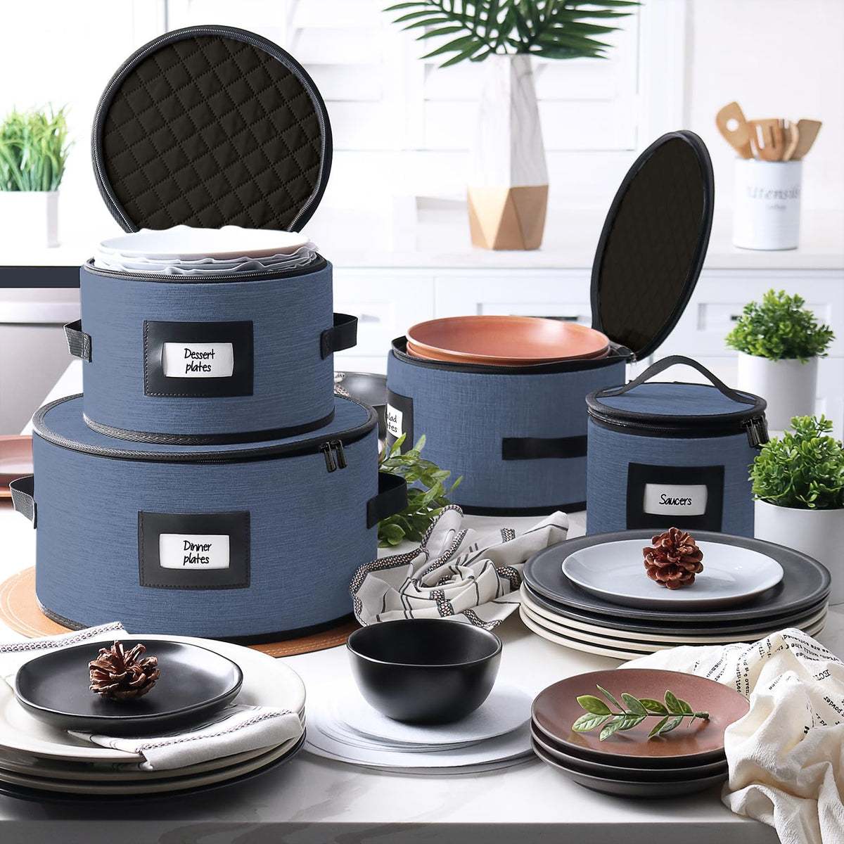 4 Piece Dish Storage Containers