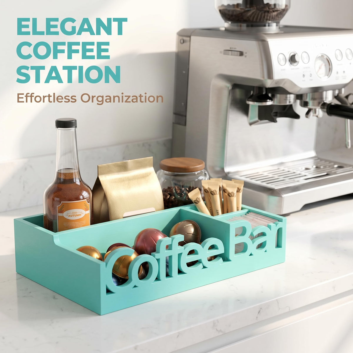 Coffee Bar Organizer Countertop