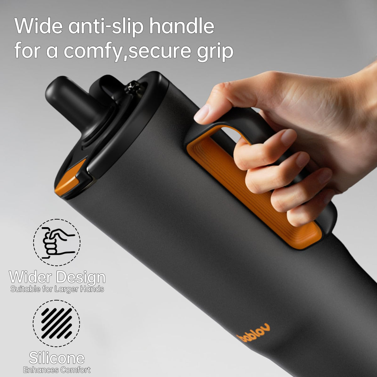 316L Stainless Steel Tumbler with Handle 40 oz