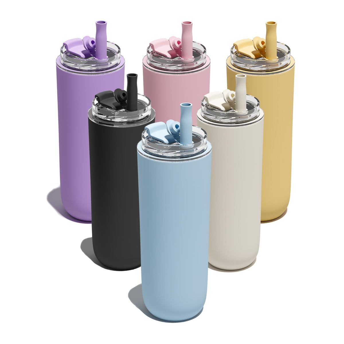 6 Pack 16 oz Insulated Coffee Tumblers (6 Count)