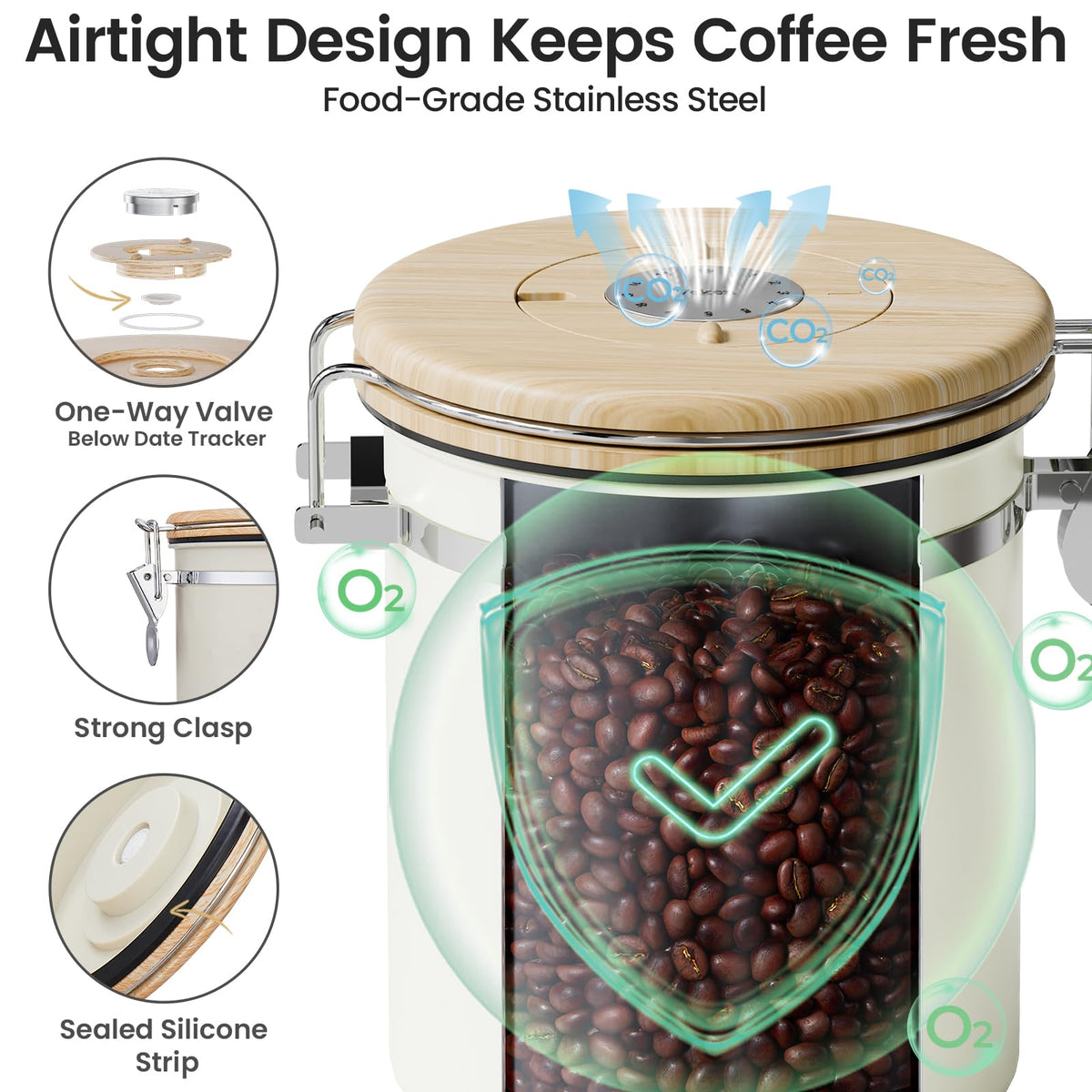 Coffee Canister with Window