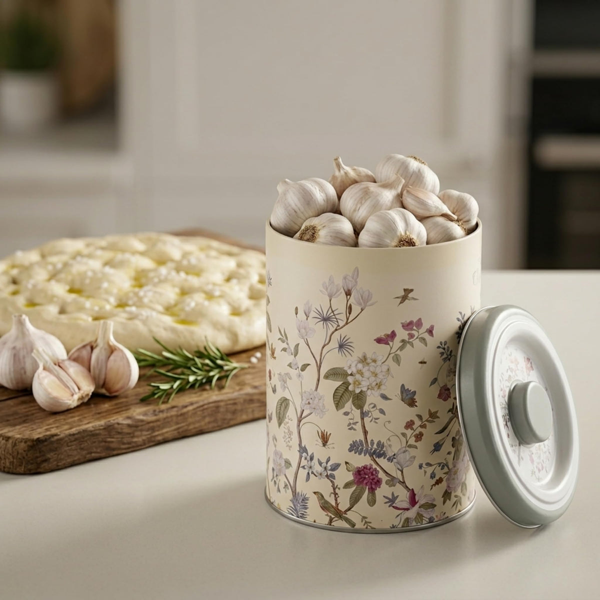 Metal Potato and Onion Storage Bin Set of 3 with Garlic Keeper (3 Count)