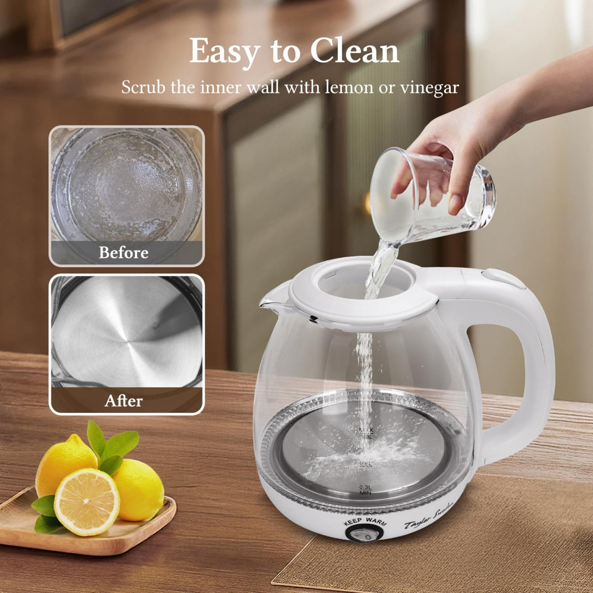 Electric Kettle With Tea Infuser