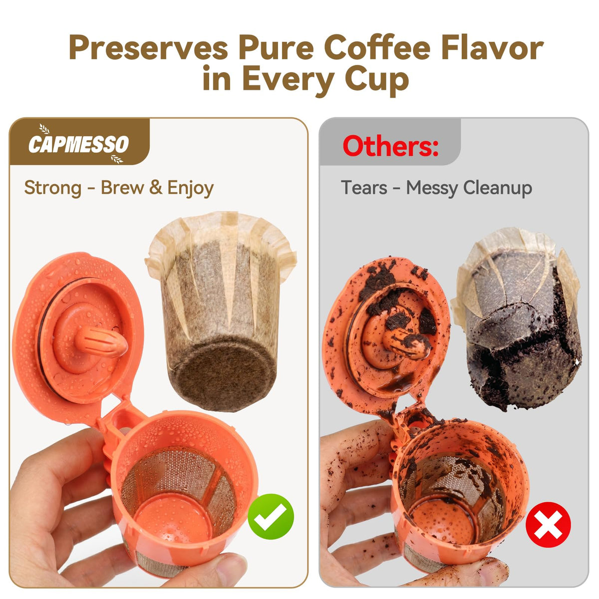 2.45" H Disposable Coffee Filters (100 Count)