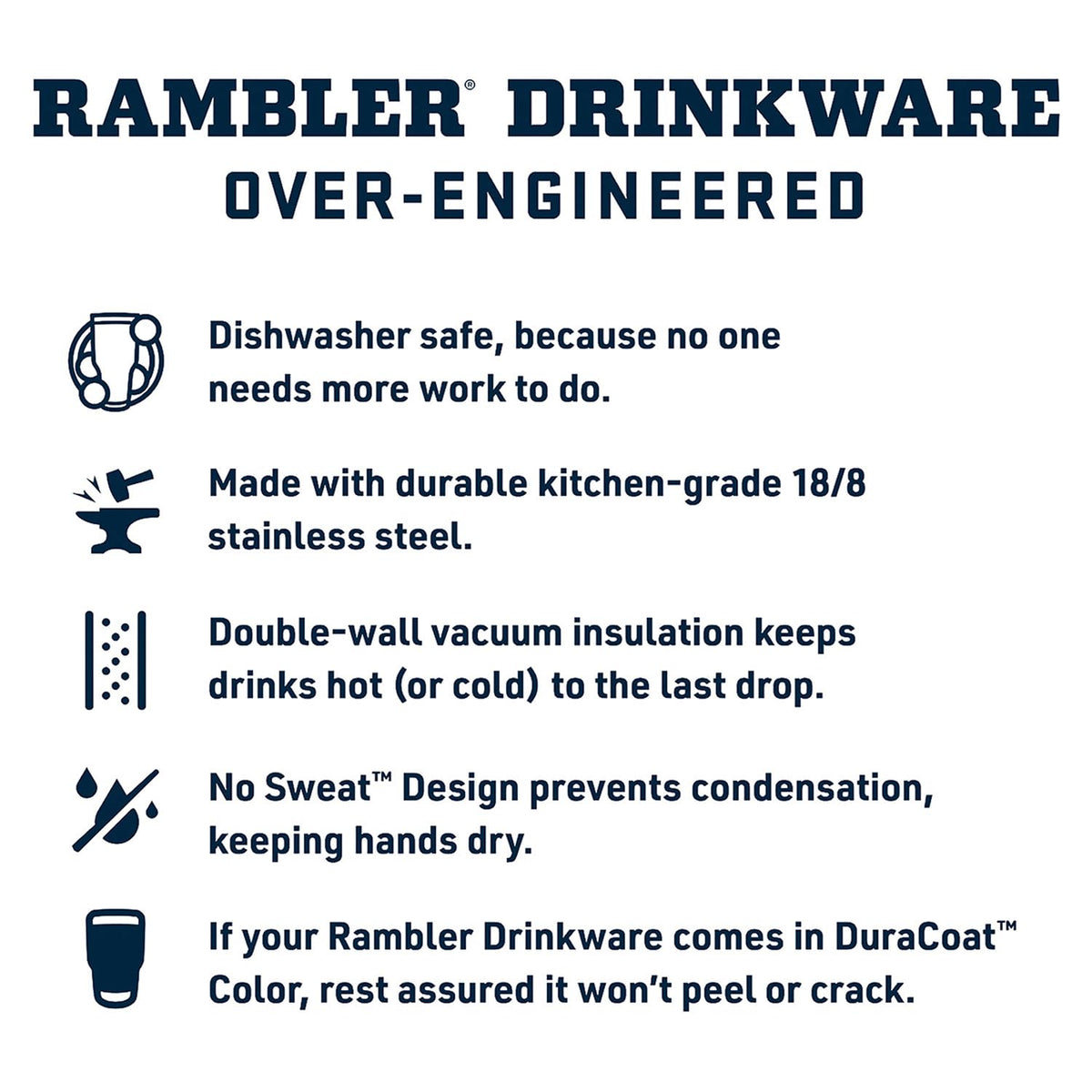 Rambler 42 oz Tumbler with Handle and Straw Lid