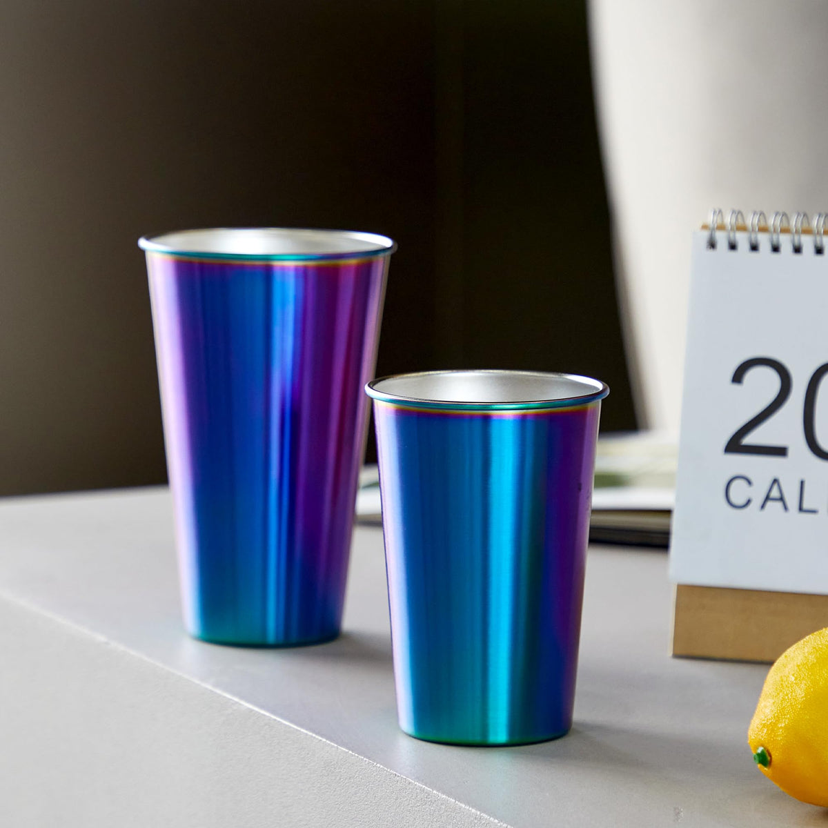 4 Pack 24oz Stainless Steel Pint Cup