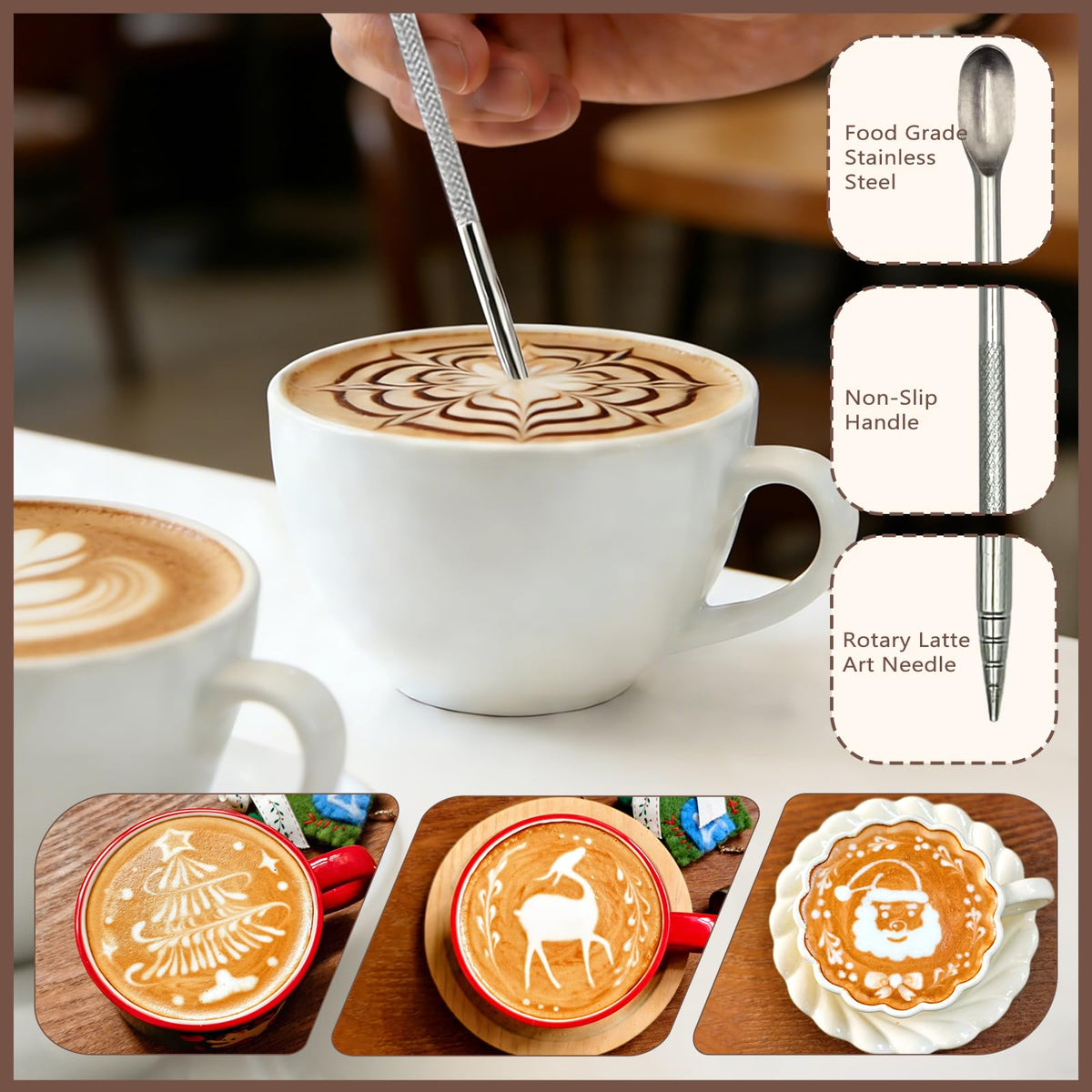 Spring Loaded Espresso Tamper Set