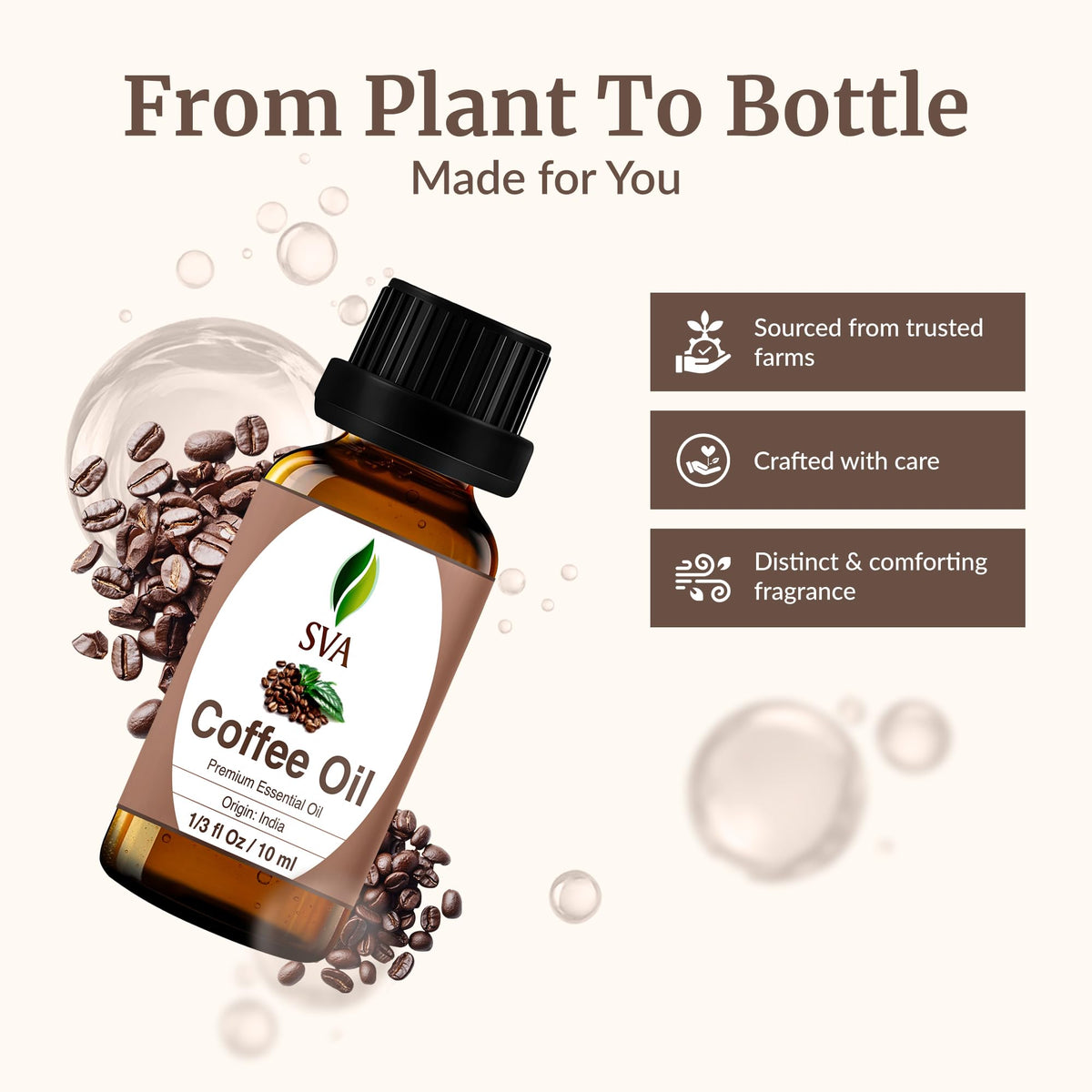 SVA Coffee Essential Oil in Glass Bottle