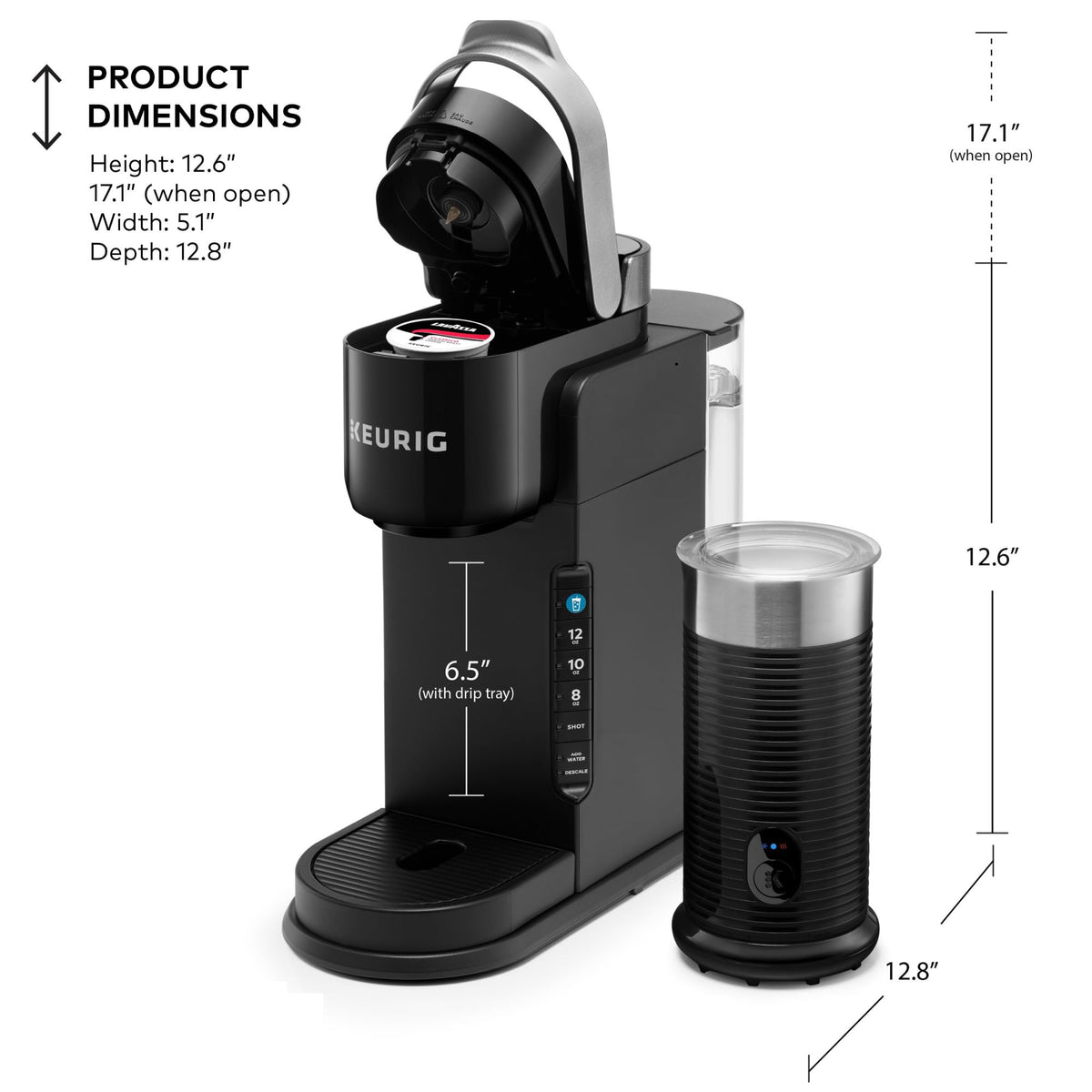 K Café Barista Bar Single Serve Coffee Maker and Frother