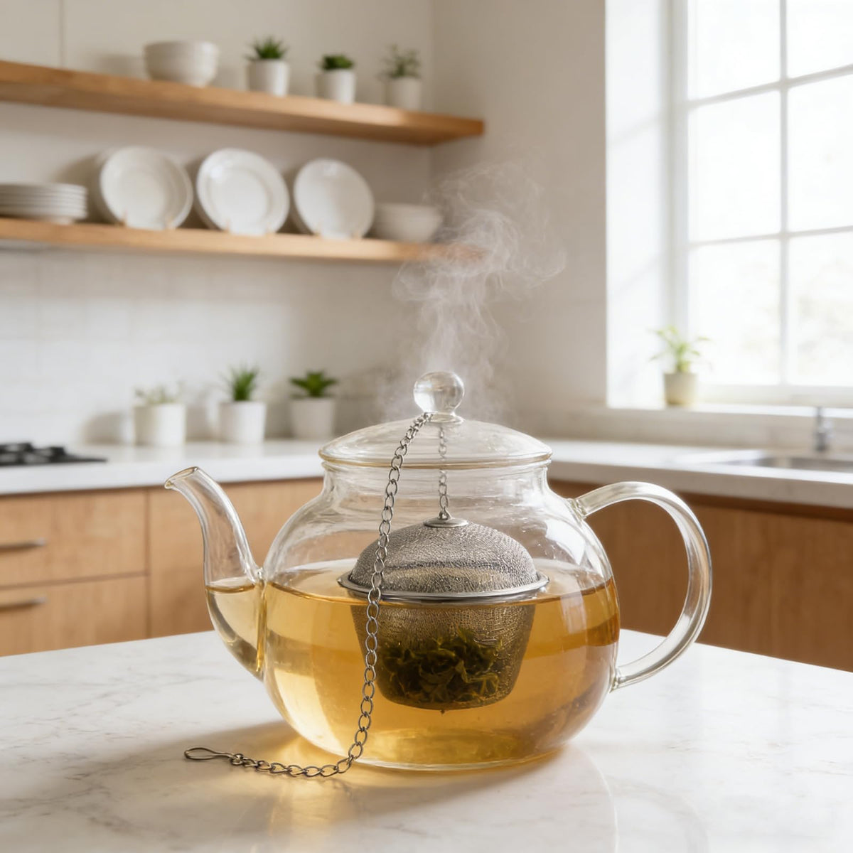 4 Pack 4.3 Inch Tea Infuser for Loose Tea (4 Count)