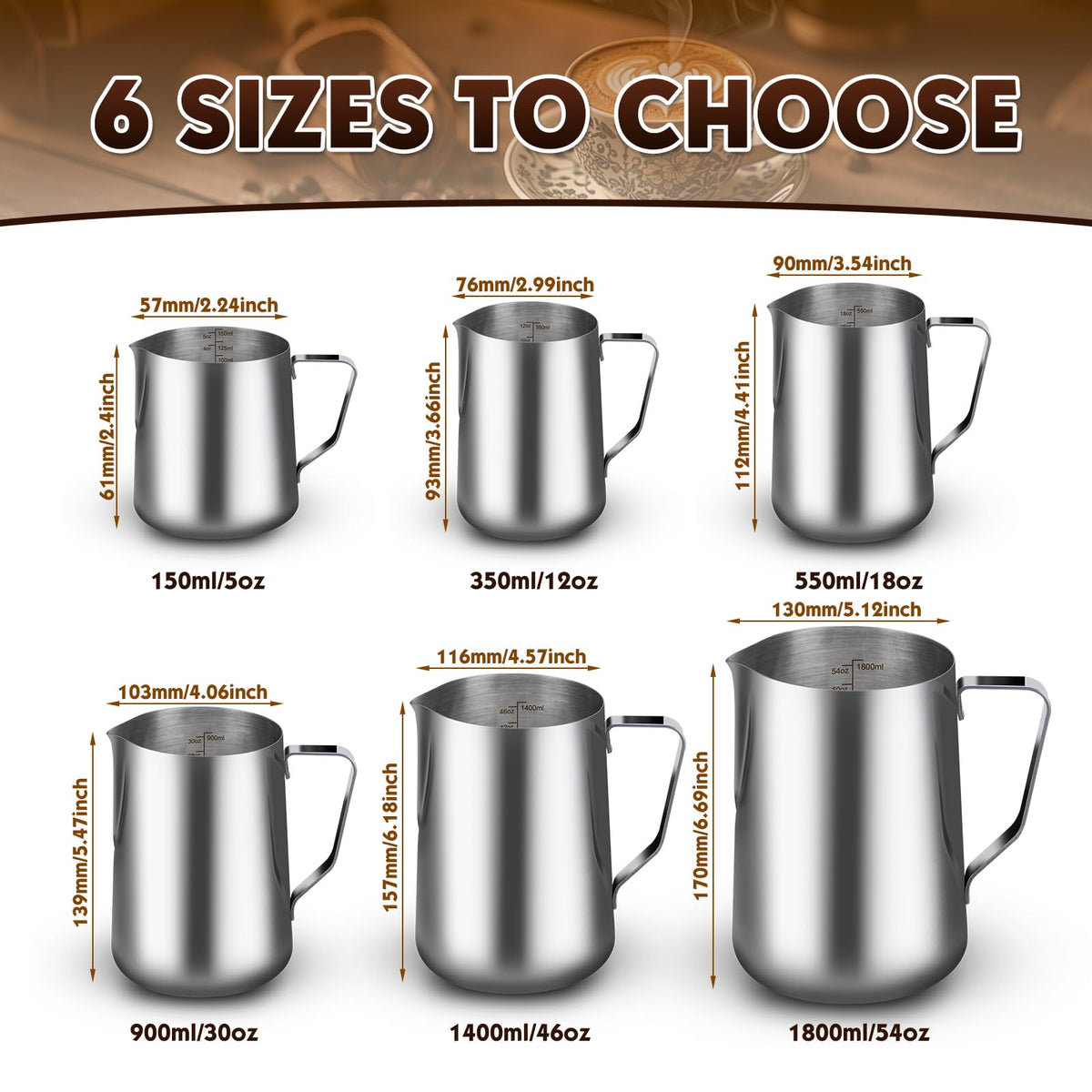 Milk Frothing Pitcher