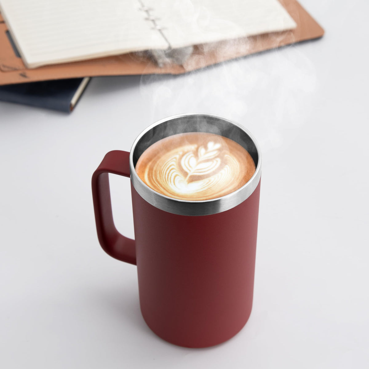 24oz Mug with Handle and Lid (4 Count)