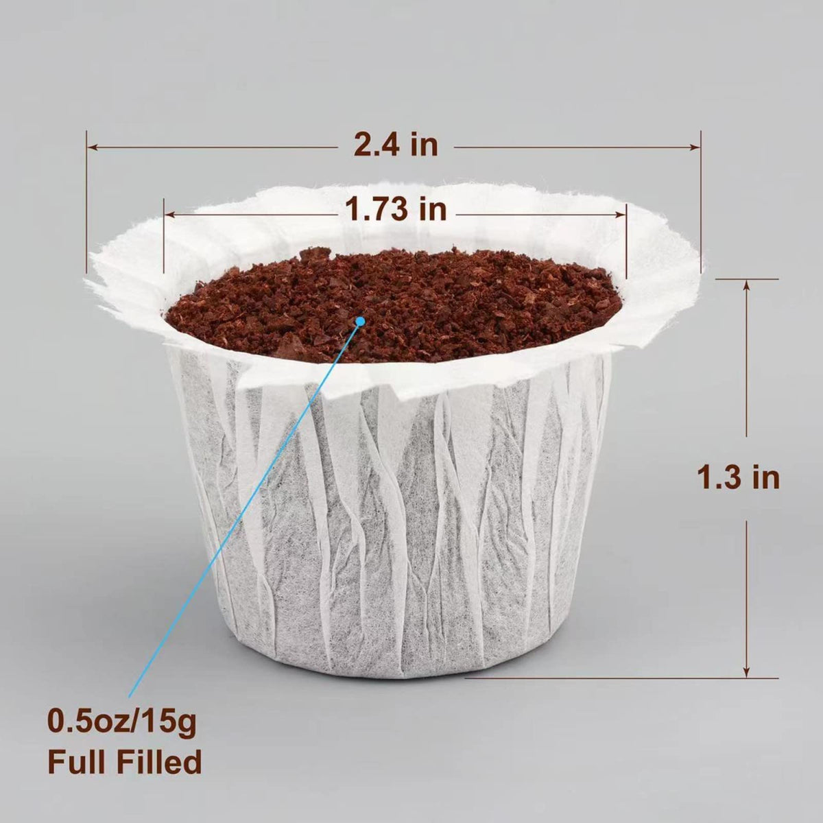 300 Count K Cup Filters Disposable with 2 Pack Reusable Coffee Pods for Keurig 2.0 and 1.0 Coffee Maker