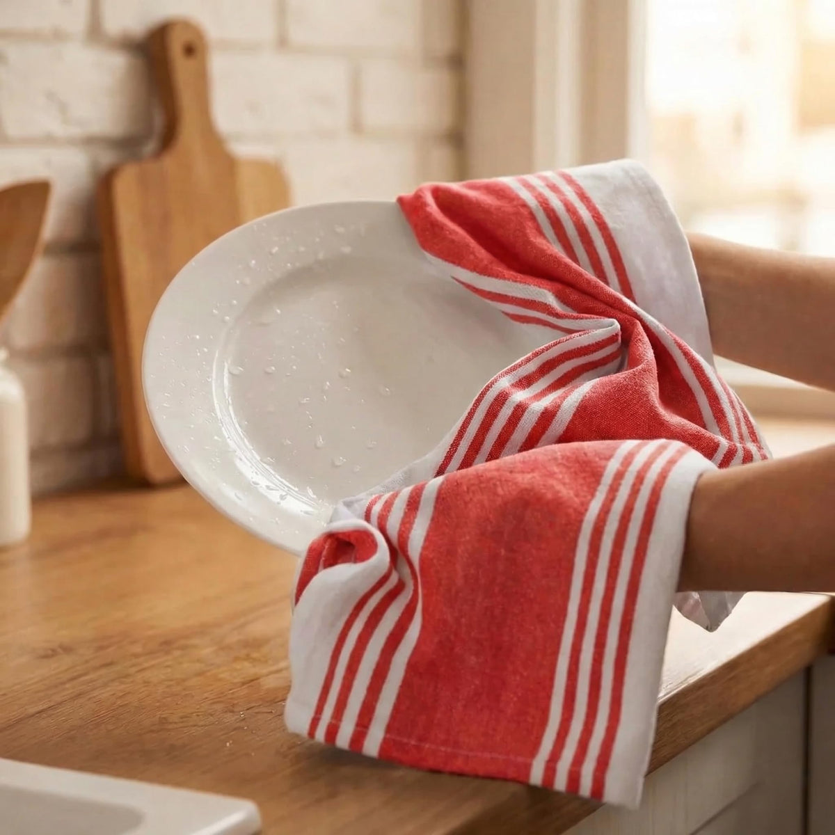 Kitchen Towels Cotton Dish Towels 20”x30” (6 Count)