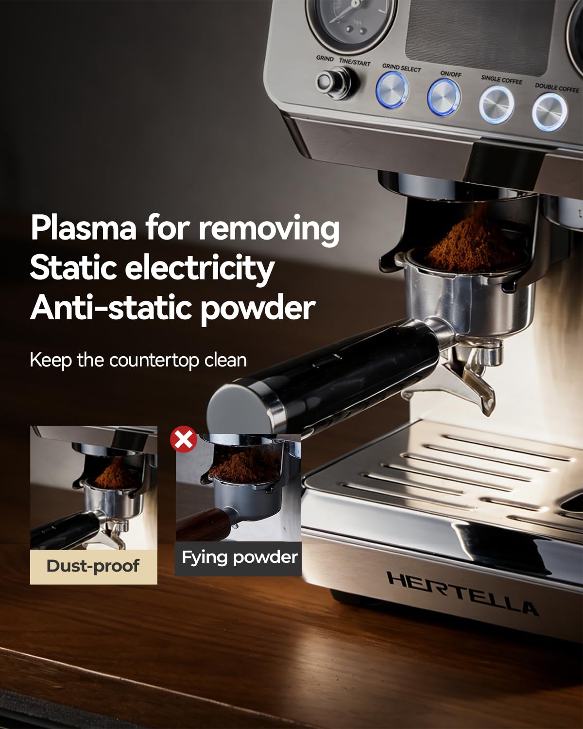 Espresso Machine with Burr Grinder