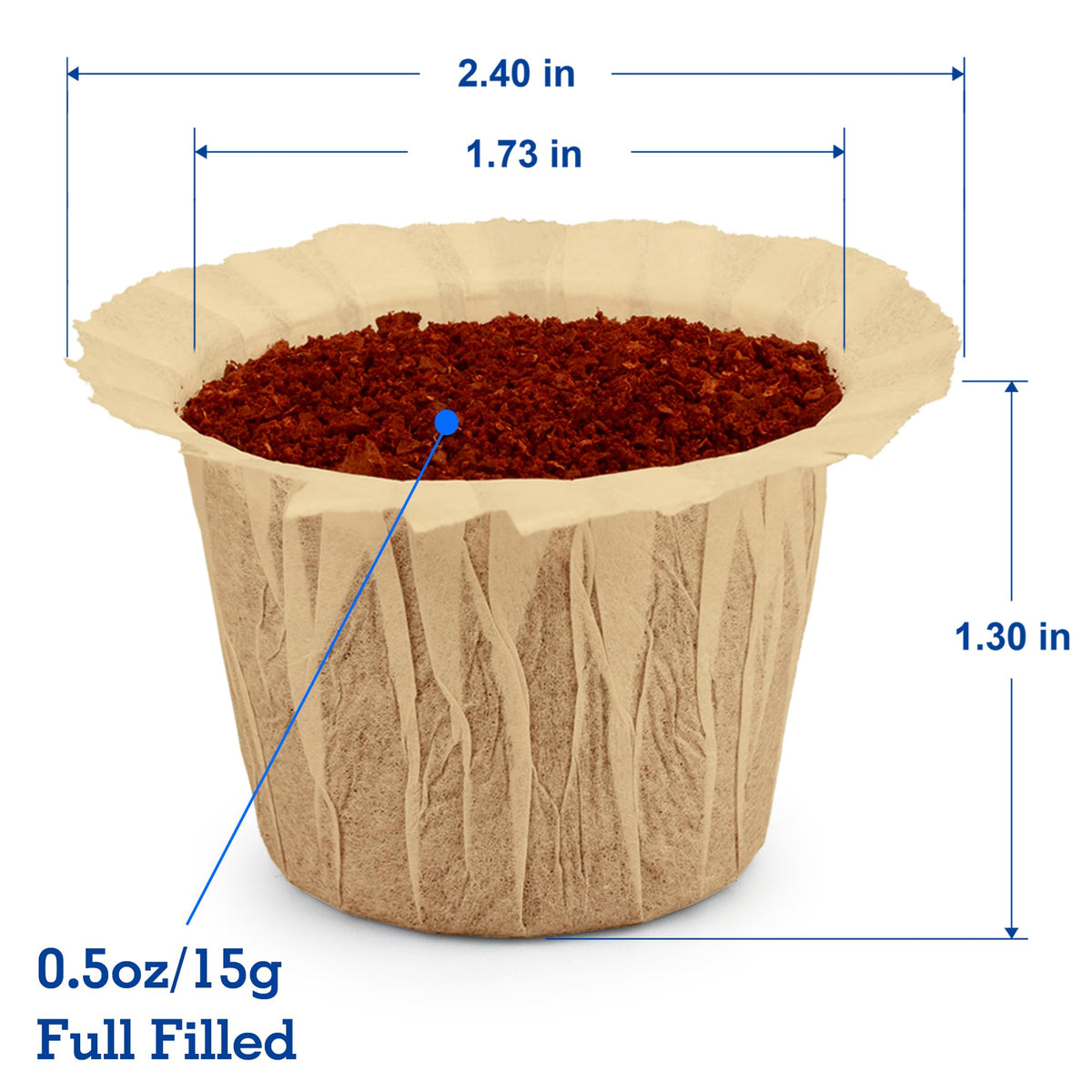 100 Count Coffee Filter Paper with 2 Pack Reusable K Cups for Keurig 1.0 and 2.0 Coffee Maker