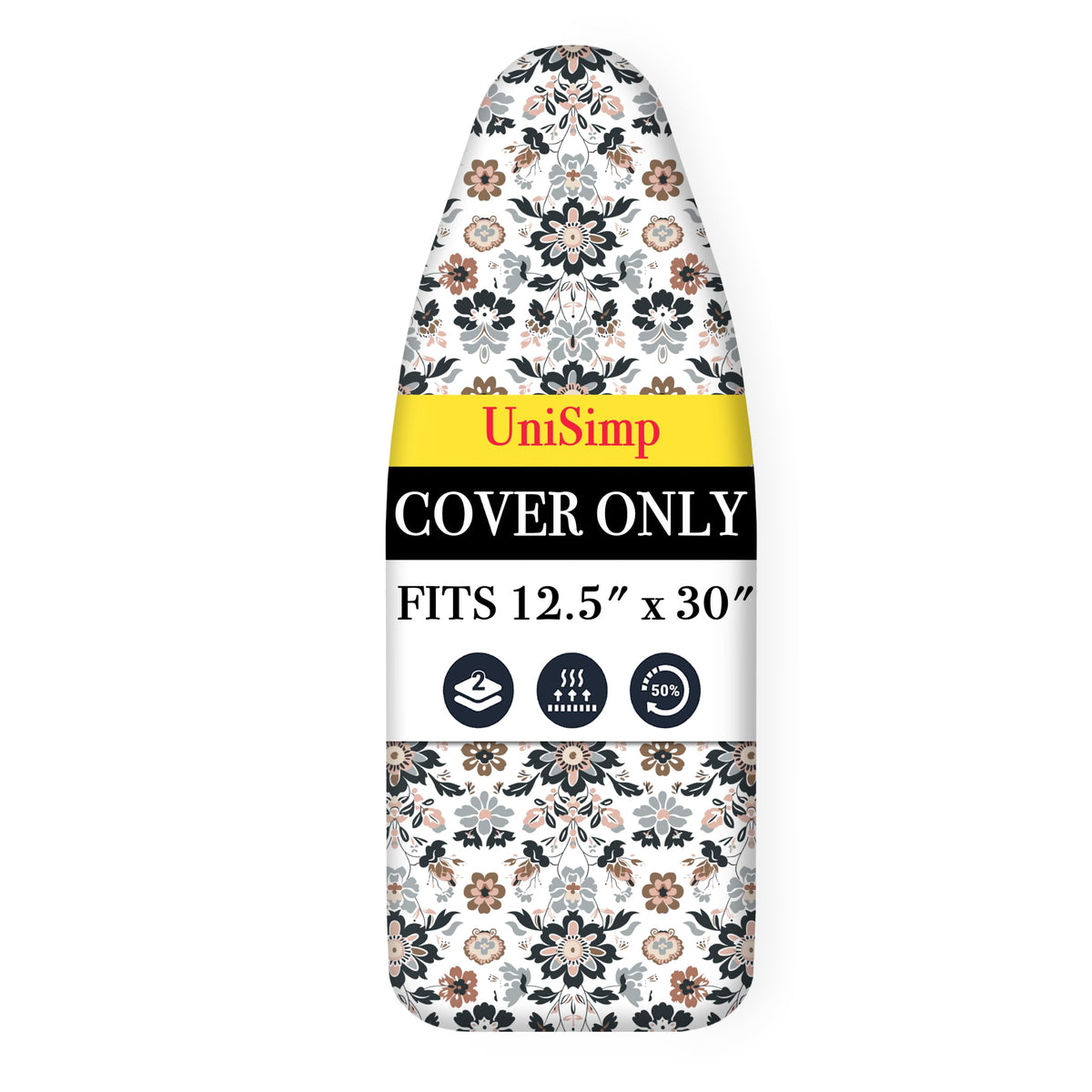 Small Ironing Board Cover and Pad 12.5"x30" Small Iron Board Cover with Padding