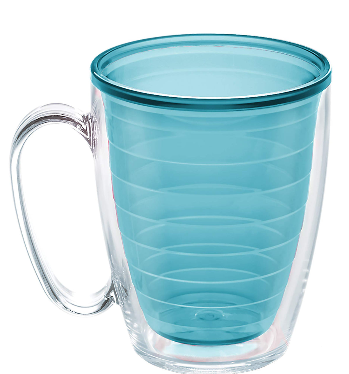 Clear & Colorful Tabletop Made in USA Double Walled Insulated Tumbler Travel Cup Keeps Drinks Cold & Hot