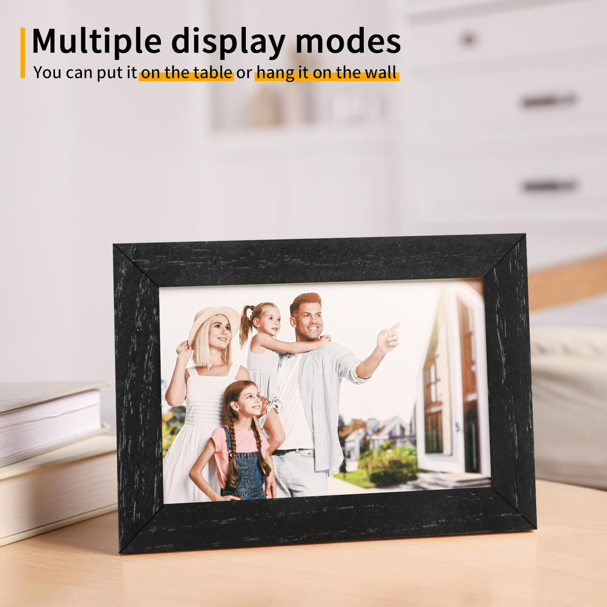 4x6 Solid Oak Wood Picture Frames (3 Count)