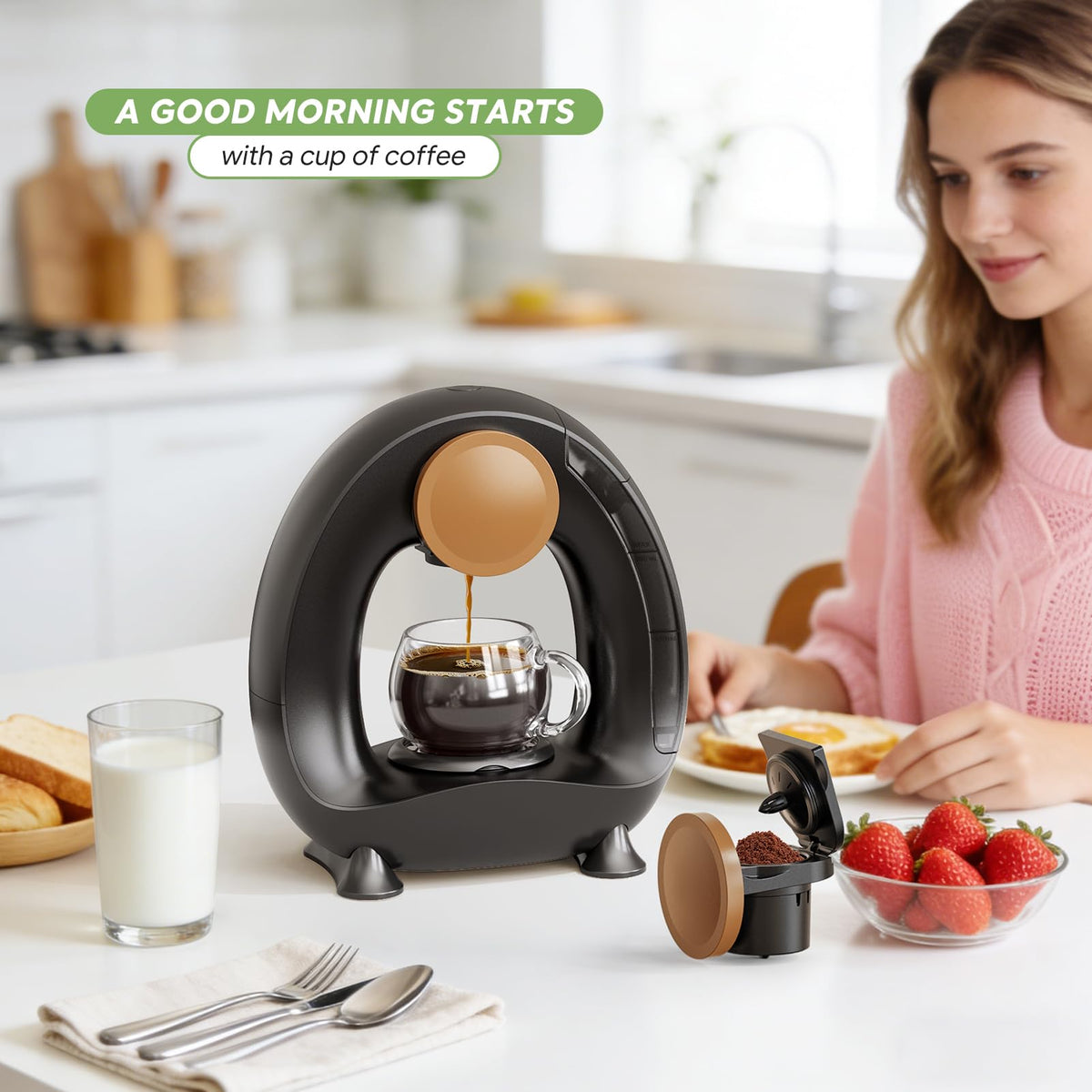 Pods and Grounds Single Serve Coffee Maker
