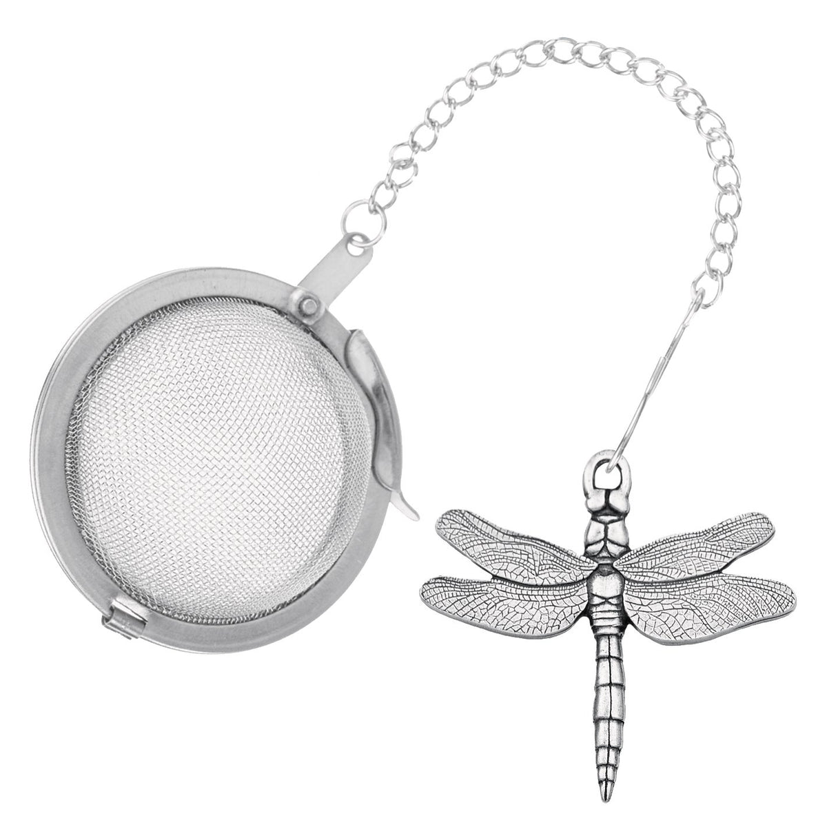 Dragonfly Pewter Tea Infuser for Loose Leaf Tea