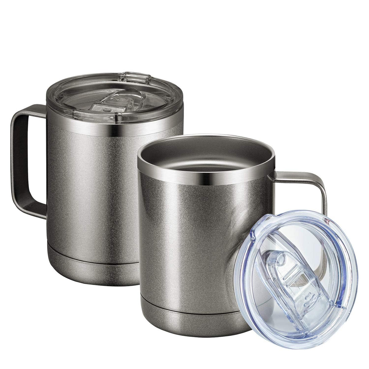 12oz Coffee Mug With Handle 2 Pack Bulk (2 Count)