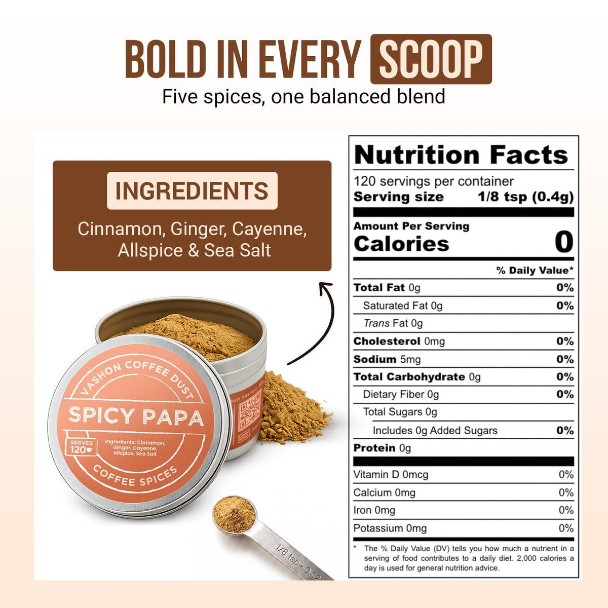 Coffee Dust Spicy Papa Flavoring Powder (2 Ounce)